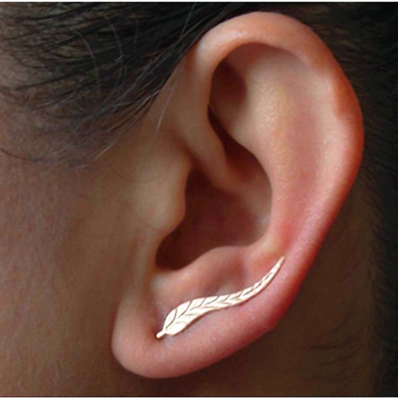 Fashion Jewelry Leaf Stud Earrings
