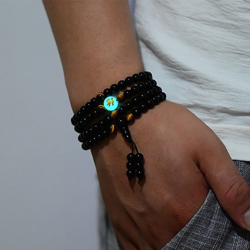 Black Buddha Beads Bracelets