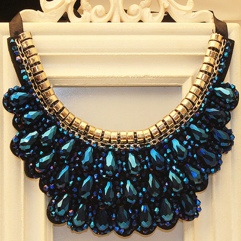 Retro fake collar shirt short necklace