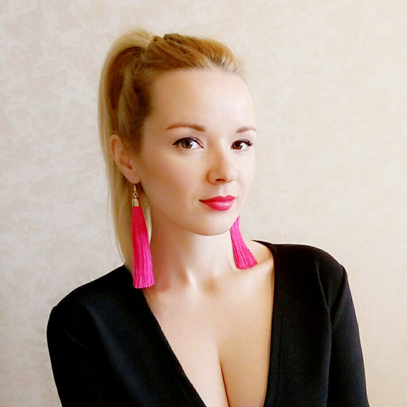 Vintage Ethnic Long Tassel Earrings
