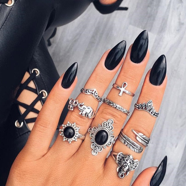 7 Style Vintage Knuckle Rings