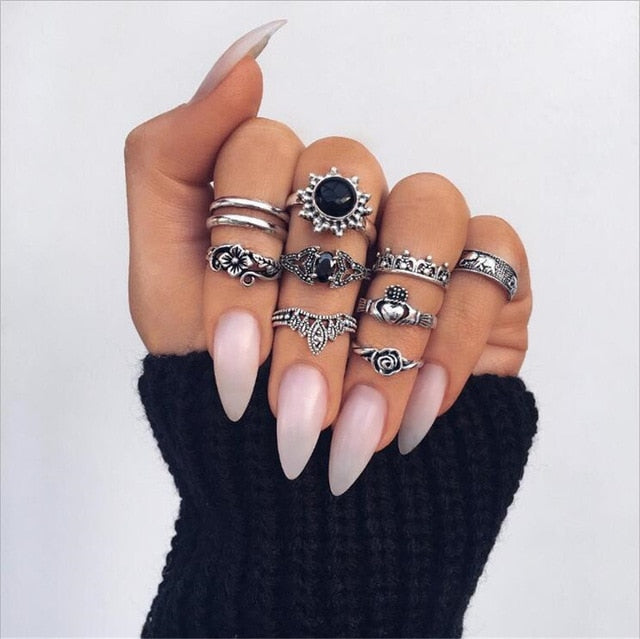 7 Style Vintage Knuckle Rings