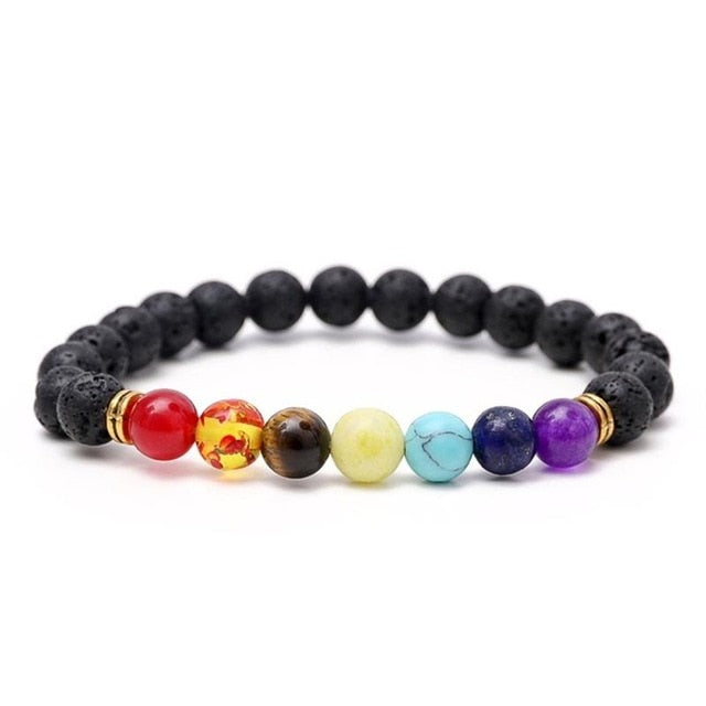 Trendy Natural Stone Love Purple Bead Bracelet