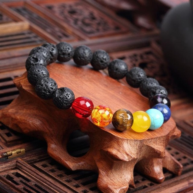 Trendy Natural Stone Love Purple Bead Bracelet
