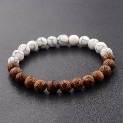 8mm New Natural Wood Beads Bracelets