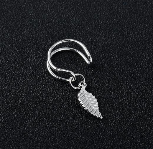 Leaves Jewelry Piercing Clip On Earrings