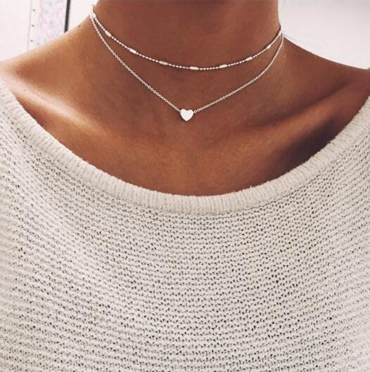 Tiny Heart Necklace for Women