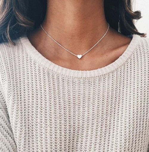 Tiny Heart Necklace for Women