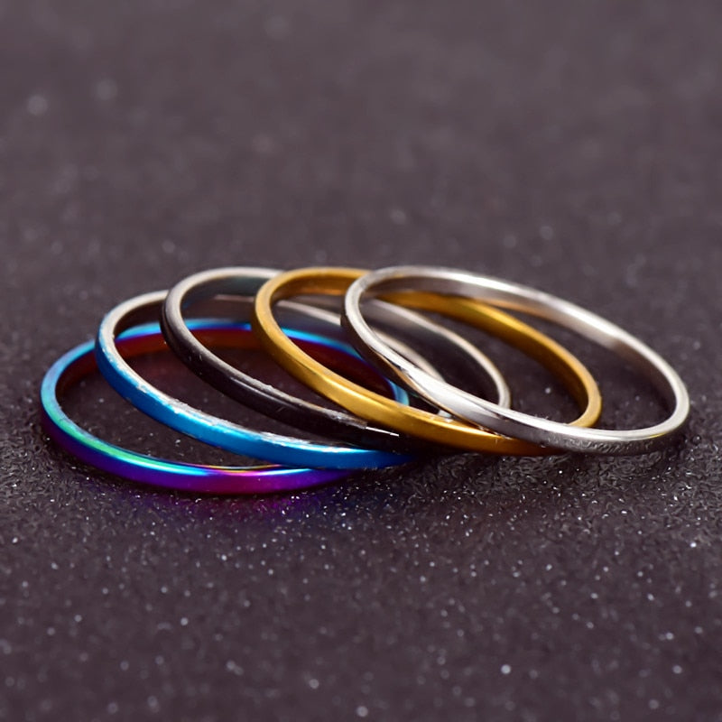 5pcs/Set  Ring Sets Mix Celebrity Fashion Simple Retro