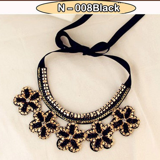 Retro fake collar shirt short necklace
