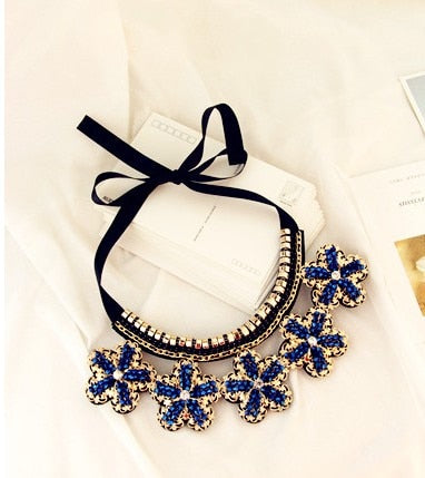 Retro fake collar shirt short necklace