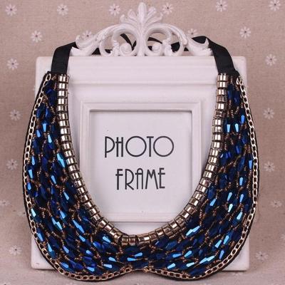 Retro fake collar shirt short necklace