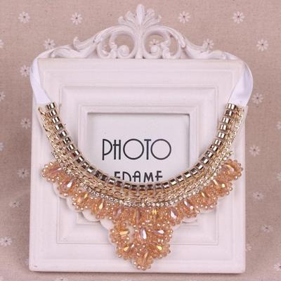 Retro fake collar shirt short necklace