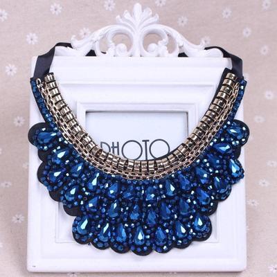Retro fake collar shirt short necklace