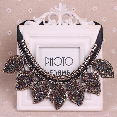 Retro fake collar shirt short necklace