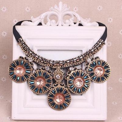 Retro fake collar shirt short necklace