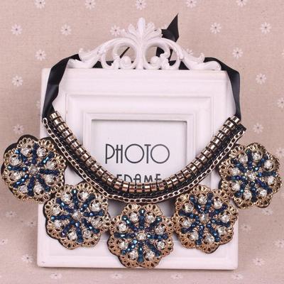 Retro fake collar shirt short necklace