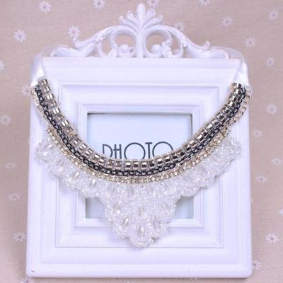 Retro fake collar shirt short necklace