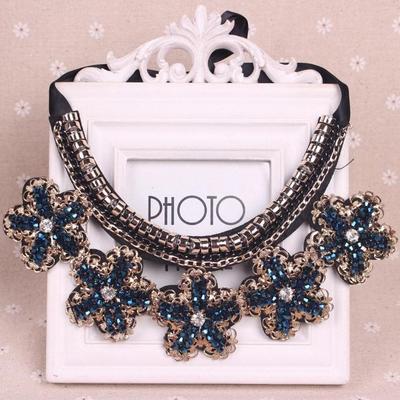 Retro fake collar shirt short necklace