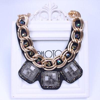 Retro fake collar shirt short necklace