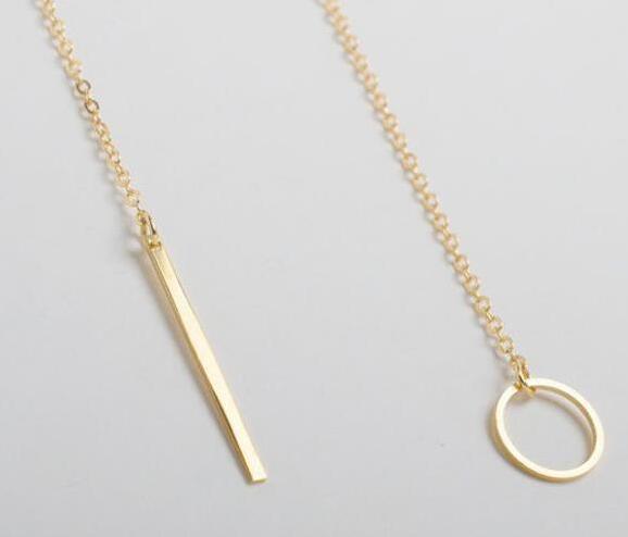 Simple Temperament Metal Short Necklace