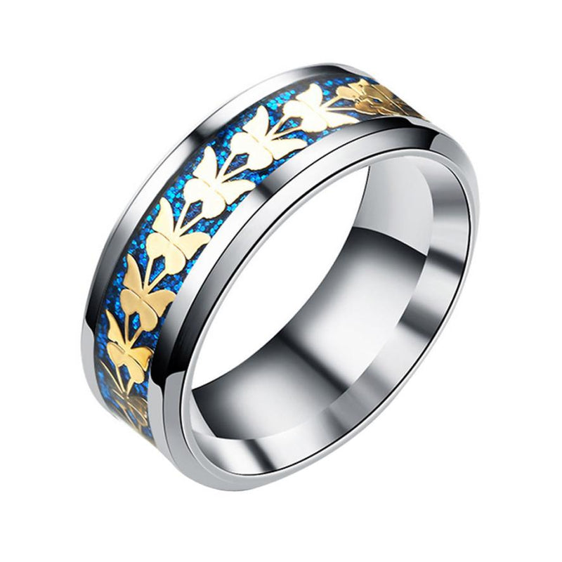 Unisex Bohemian Vintage Butterfly Totem Rings