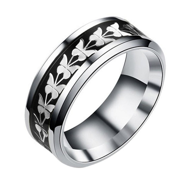 Unisex Bohemian Vintage Butterfly Totem Rings