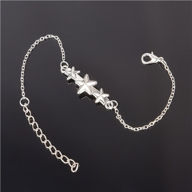 Simple Style Silver Plated Charm Bracelet