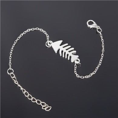 Simple Style Silver Plated Charm Bracelet