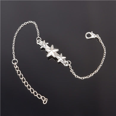 Simple Style Silver Plated Charm Bracelet
