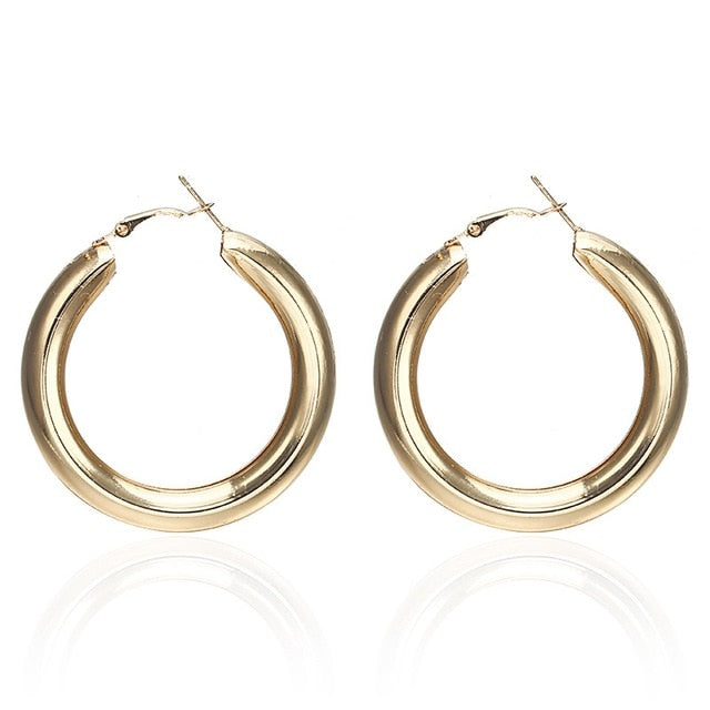 Geometric Round Circle Stud Earrings