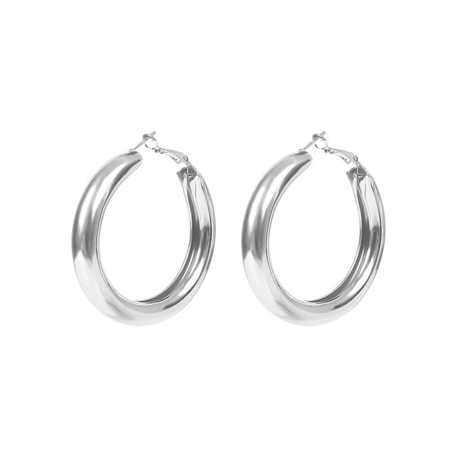 Geometric Round Circle Stud Earrings