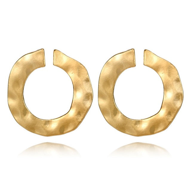 Geometric Round Circle Stud Earrings