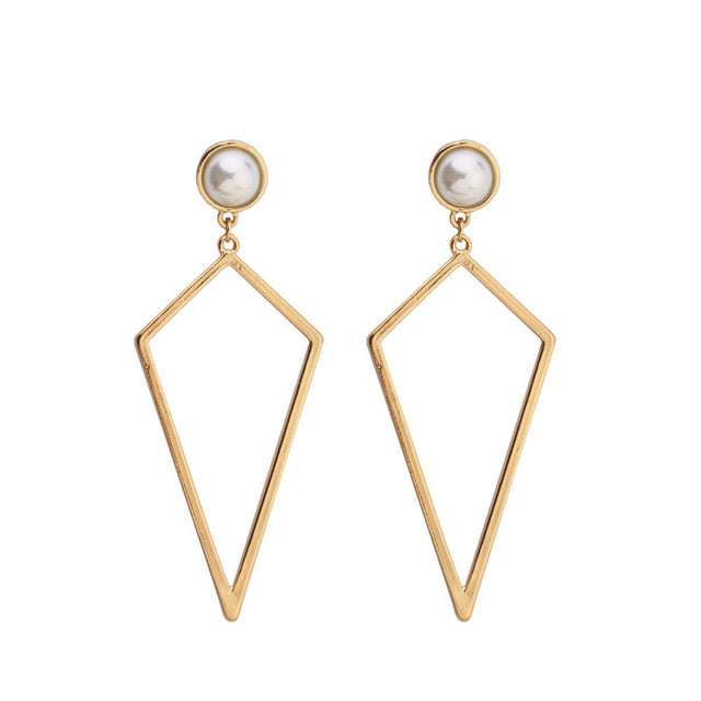 Geometric Round Circle Stud Earrings