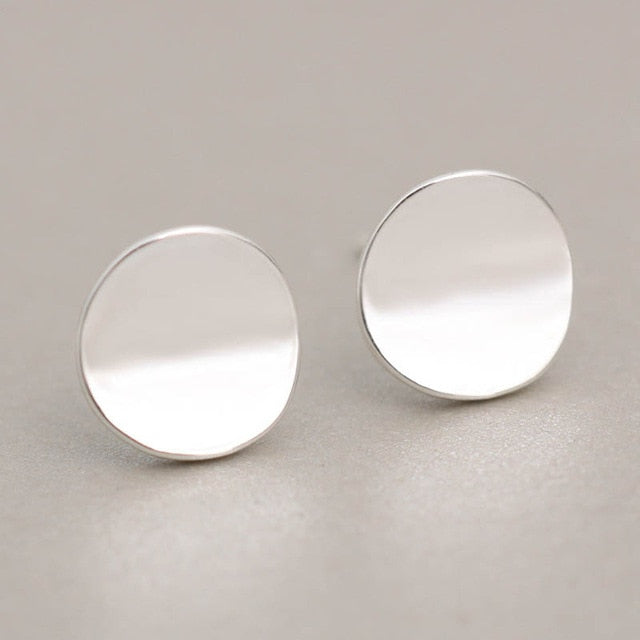 Geometric Round Circle Stud Earrings