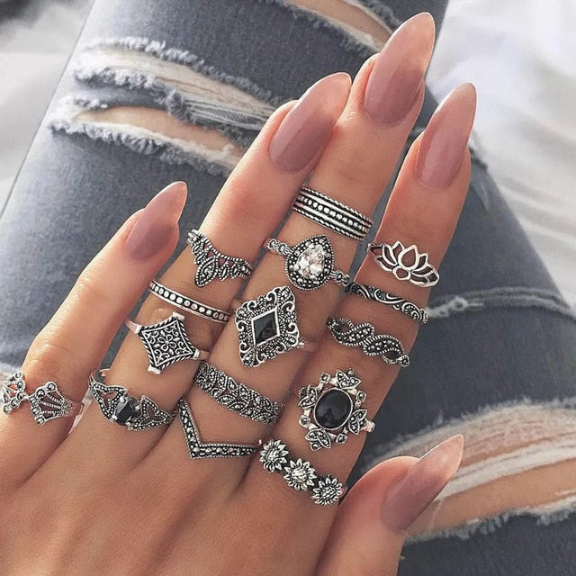 7 Style Vintage Knuckle Rings
