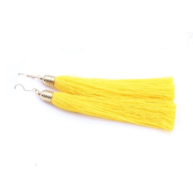 Vintage Ethnic Long Tassel Earrings