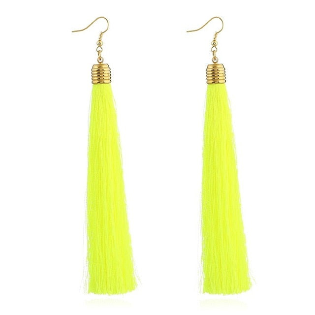 Vintage Ethnic Long Tassel Earrings