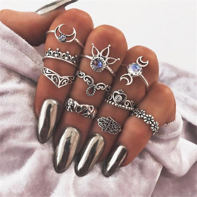 7 Style Vintage Knuckle Rings