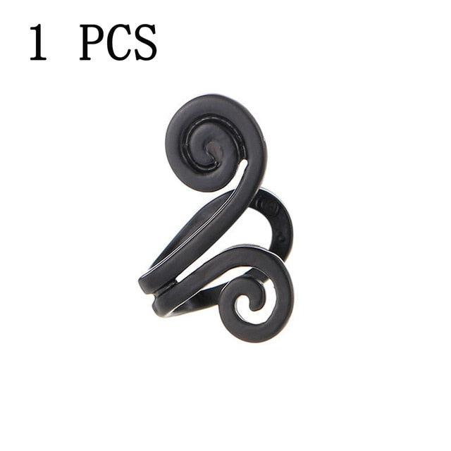 Fashion 2Pcs/Set Cartilage Punk Ear Cuff Clip-On Earrings